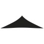 Toldo de vela triangular tela Oxford negro 5x5x6 m