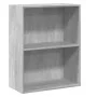 2-level gray concrete plywood shelf 60x30x76.5cm by , Bookcases and shelves - Ref: Foro24-800967, Price: 38,45 €, Discount: %