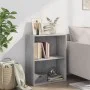 2-level gray concrete plywood shelf 60x30x76.5cm by , Bookcases and shelves - Ref: Foro24-800967, Price: 38,45 €, Discount: %