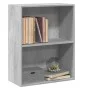 2-level gray concrete plywood shelf 60x30x76.5cm by , Bookcases and shelves - Ref: Foro24-800967, Price: 38,45 €, Discount: %