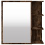 Bathroom cabinet with smoked oak wood mirror 62.5x20.5x64 cm by , bathroom vanities - Ref: Foro24-826351, Price: 64,93 €, Dis...