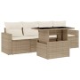 Juego de sofás jardín con cojines 5 pzas ratán sintético beige von , Gartensets - Ref: Foro24-3267098, Preis: 362,89 €, Rabat...