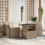 Set sofás de jardín 7 piezas y cojines ratán sintético beige by , Garden sets - Ref: Foro24-3267128, Price: 521,93 €, Discoun...
