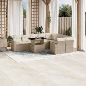 Juego de sofás jardín con cojines beige 10 pzas ratán sintético by , Garden sets - Ref: Foro24-3267498, Price: 717,34 €, Disc...