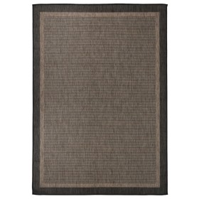 Dunkelbrauner flacher Webteppich für den Außenbereich, 140x200 cm. von , Teppiche - Ref: Foro24-340845, Preis: 55,85 €, Rabat...