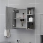 Armario y espejo baño contrachapada gris Sonoma 62,5x20,5x64 cm de , Tocadores de baño - Ref: Foro24-826352, Precio: 66,03 €