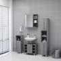 Armario y espejo baño contrachapada gris Sonoma 62,5x20,5x64 cm de , Tocadores de baño - Ref: Foro24-826352, Precio: 66,03 €