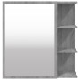 Armario y espejo baño contrachapada gris Sonoma 62,5x20,5x64 cm de , Tocadores de baño - Ref: Foro24-826352, Precio: 66,03 €