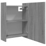Armario y espejo baño contrachapada gris Sonoma 62,5x20,5x64 cm de , Tocadores de baño - Ref: Foro24-826352, Precio: 66,03 €