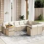 Juego de sofás jardín con cojines beige 10 pzas ratán sintético de , Conjuntos de jardín - Ref: Foro24-3271478, Precio: 705,7...