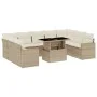 Garden sofa set with beige cushions, 10 pieces, synthetic rattan by , Garden sets - Ref: Foro24-3267478, Price: 717,42 €, Dis...