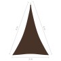Triangular sail awning Oxford fabric brown 3x4x4 m by vidaXL, Umbrellas - Ref: Foro24-135834, Price: 25,23 €, Discount: %