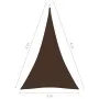 Triangular sail awning Oxford fabric brown 3x4x4 m by vidaXL, Umbrellas - Ref: Foro24-135834, Price: 24,73 €, Discount: %