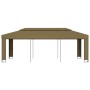 Cenador con doble techo gris taupe 3x6 m 180 g/m² de , Carpas y cenadores - Ref: Foro24-312219, Precio: 325,64 €, Descuento: %