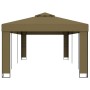Cenador con doble techo gris taupe 3x6 m 180 g/m² de , Carpas y cenadores - Ref: Foro24-312219, Precio: 325,64 €, Descuento: %