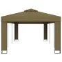 Cenador con doble techo gris taupe 3x6 m 180 g/m² de , Carpas y cenadores - Ref: Foro24-312219, Precio: 329,87 €, Descuento: %