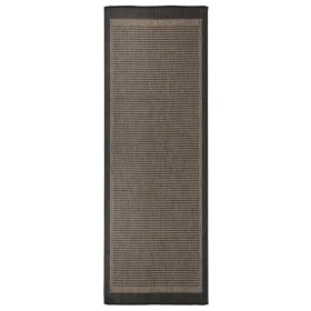 Dunkelbrauner flacher gewebter Außenteppich 80x250 cm von , Teppiche - Ref: Foro24-340842, Preis: 41,31 €, Rabatt: %