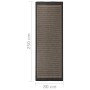 Dunkelbrauner flacher gewebter Außenteppich 80x250 cm von , Teppiche - Ref: Foro24-340842, Preis: 42,11 €, Rabatt: %