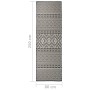 Alfombra de exterior de tejido plano rayas negras 80x250 cm von , Teppiche - Ref: Foro24-340849, Preis: 35,84 €, Rabatt: %