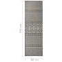 Alfombra de exterior de tejido plano rayas negras 80x250 cm de , Alfombras - Ref: Foro24-340849, Precio: 37,35 €, Descuento: %
