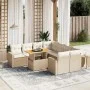 Set de sofás de jardín 9 pzas con cojines ratán sintético beige von , Gartensets - Ref: Foro24-3271240, Preis: 656,99 €, Raba...