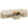Set sofás de jardín 7 piezas y cojines ratán sintético beige von , Gartensets - Ref: Foro24-3271324, Preis: 515,12 €, Rabatt: %