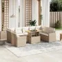 Juego de sofás jardín con cojines beige 10 pzas ratán sintético de , Conjuntos de jardín - Ref: Foro24-3271457, Precio: 705,7...