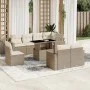 Set de sofás de jardín 9 pzas con cojines ratán sintético beige by , Garden sets - Ref: Foro24-3267408, Price: 678,18 €, Disc...