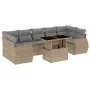 Set de sofás de jardín y cojines 8 piezas ratán sintético beige von , Gartensets - Ref: Foro24-3268409, Preis: 590,33 €, Raba...