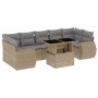 Set de sofás de jardín y cojines 8 piezas ratán sintético beige von , Gartensets - Ref: Foro24-3268409, Preis: 577,48 €, Raba...