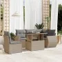 Juego de sofás jardín con cojines 6 pzas ratán sintético beige by , Garden sets - Ref: Foro24-3268539, Price: 455,72 €, Disco...