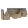 Juego de sofás jardín con cojines 6 pzas ratán sintético beige by , Garden sets - Ref: Foro24-3268539, Price: 455,72 €, Disco...