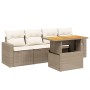 Garden sofa set with 5-piece synthetic rattan beige cushions by , Garden sets - Ref: Foro24-3271191, Price: 352,70 €, Discoun...