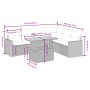 Set of 7-piece garden sofas and beige synthetic rattan cushions by , Garden sets - Ref: Foro24-3271331, Price: 486,47 €, Disc...