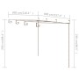 Antique brown garden pergola 4x3x2.5 m iron by vidaXL, Pergolas, arches and garden trellises - Ref: Foro24-313998, Price: 146...