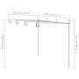 Antique brown garden pergola 4x3x2.5 m iron by vidaXL, Pergolas, arches and garden trellises - Ref: Foro24-313998, Price: 148...