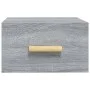 Mesita de noche de pared color gris Sonoma 35x35x20 cm de , Mesitas de noche - Ref: Foro24-817575, Precio: 26,92 €, Descuento: %