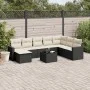 8-piece garden sofa set with black synthetic rattan cushions by , Modular outdoor sofas - Ref: Foro24-3251703, Price: 519,33 ...
