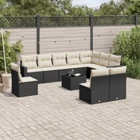 Garden sofa set 11 pieces and black synthetic rattan cushions by , Modular outdoor sofas - Ref: Foro24-3251453, Price: 617,22...