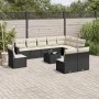 Garden sofa set 11 pieces and black synthetic rattan cushions by , Modular outdoor sofas - Ref: Foro24-3251453, Price: 617,22...