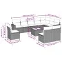 Garden sofa set 11 pieces and black synthetic rattan cushions by , Modular outdoor sofas - Ref: Foro24-3251453, Price: 617,22...