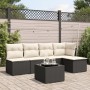 6-piece garden sofa set and black synthetic rattan cushions by , Garden sets - Ref: Foro24-3249365, Price: 321,22 €, Discount: %