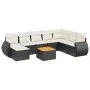 8-piece garden sofa set with black synthetic rattan cushions by , Garden sets - Ref: Foro24-3257470, Price: 528,19 €, Discoun...