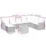 8-piece garden sofa set with black synthetic rattan cushions by , Garden sets - Ref: Foro24-3257470, Price: 528,19 €, Discoun...