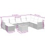 Set de sofás de jardín 8 piezas y cojines ratán sintético negro | Foro24.es | Tu tienda online para hogar, jardín y más Foro24.es