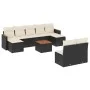 Gartensofa-Set, 10-teilig, mit schwarzen Kissen und synthetischem Rattan. von , Gartensets - Ref: Foro24-3258780, Preis: 528,...
