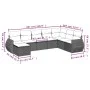 8-piece garden sofa set with black synthetic rattan cushions by , Garden sets - Ref: Foro24-3254103, Price: 540,71 €, Discoun...