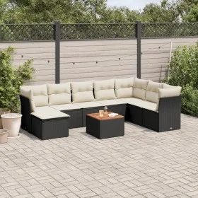 8-piece garden sofa set with black synthetic rattan cushions by , Garden sets - Ref: Foro24-3256112, Price: 507,61 €, Discoun...