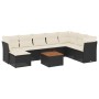 Set de sofás de jardín 8 piezas y cojines ratán sintético negro de , Conjuntos de jardín - Ref: Foro24-3256112, Precio: 516,2...