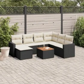 8-piece garden sofa set with black synthetic rattan cushions by , Garden sets - Ref: Foro24-3256567, Price: 450,36 €, Discoun...